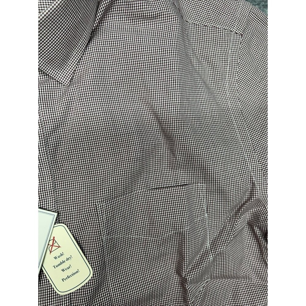 UNTUCKit Gargiulo Shirt Mens S Maroon Button Up Long Sleeve Wrinkle Free New - Picture 4 of 12